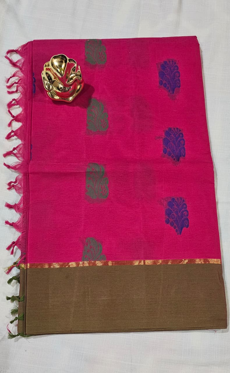 Pure Cotton Saree with blouse 
