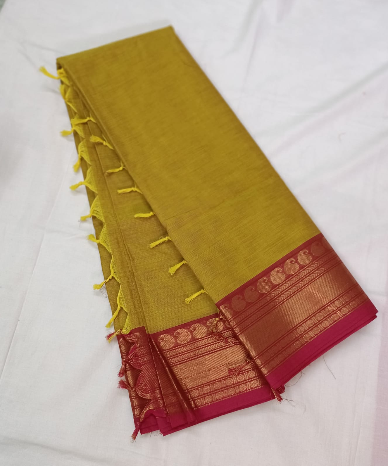 Kanchi cotton saree with blouse 