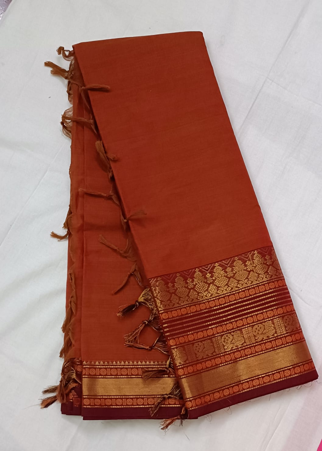 Kanchi cotton saree with blouse