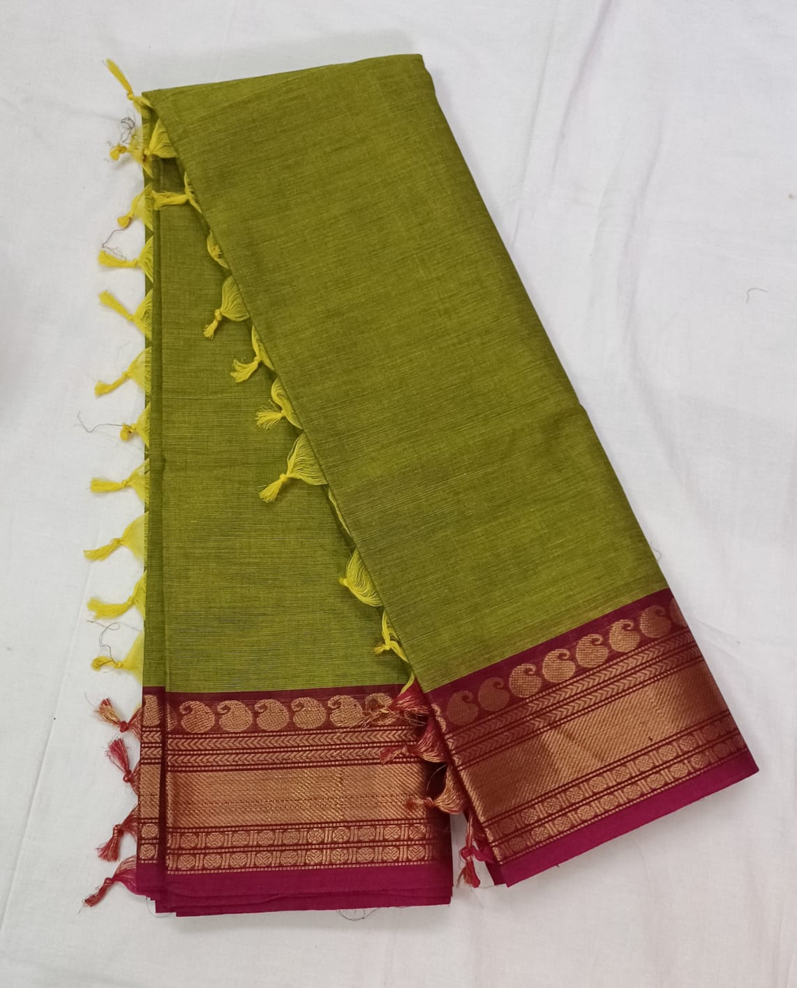 Kanchi cotton saree with blouse