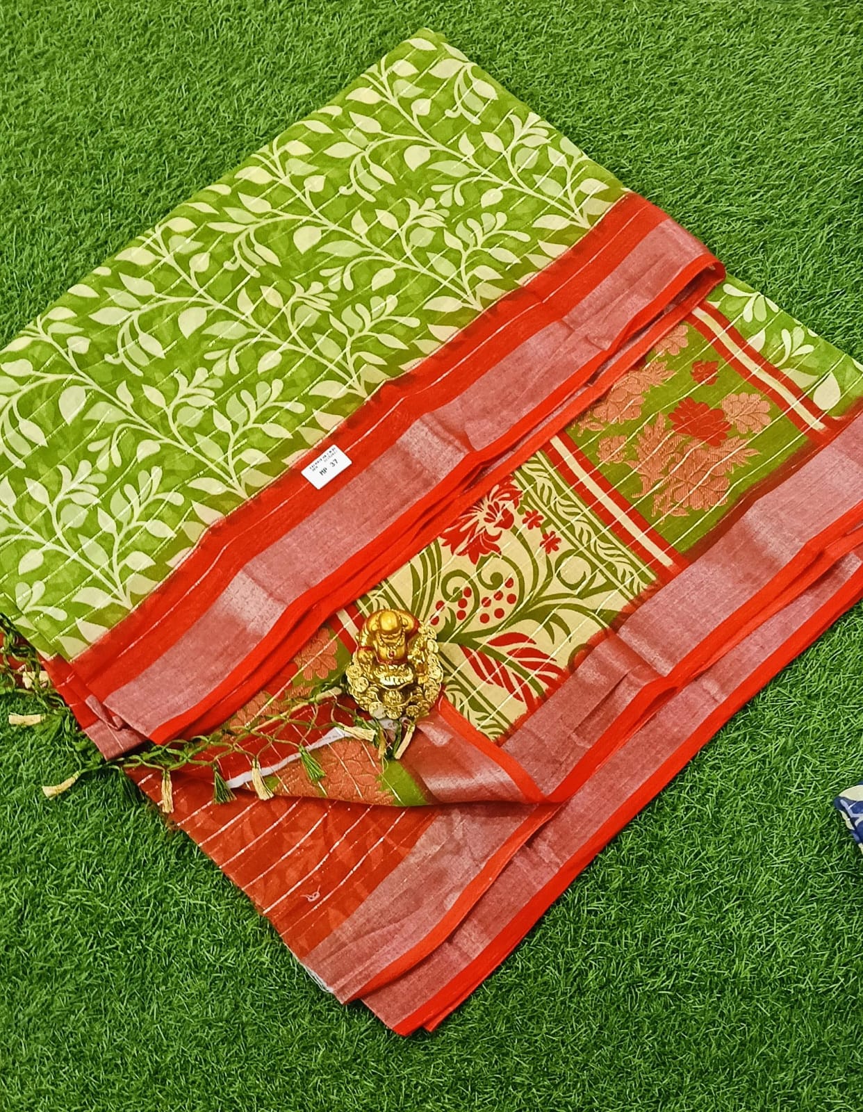 Linen cotton saree